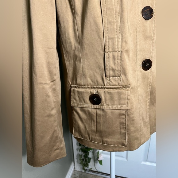 💫NWT Vintage Khaki utility - cargo style Jacket cotton jacket - Picture 10 of 12